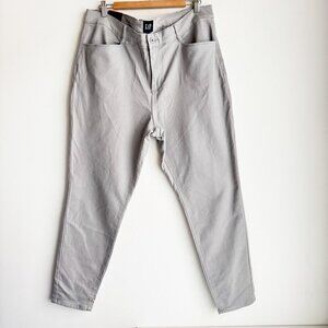 GAP Light Grey Classic Fit Casual Pants 16